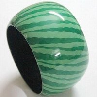 Green Wooden Bangles