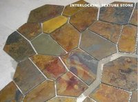 Brown Interlocking Texture Stone