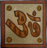 Om Cotton Painting