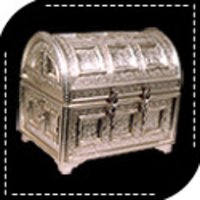 Designer White Metal Box