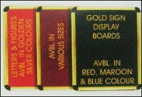Gold Sign Display Board