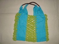 Designer Cotton Mesh Bag