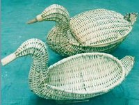 Duck Shape Willow Basket