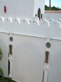 Vertical White Awnings