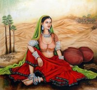 Rajasthani Girl Paintings