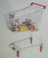 Stainless Steel Supermarket Trolley