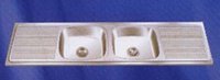 Double Bowl Double Drain Stainless Steel Kitchen
