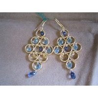 Fancy 925 Sterling Silver CZ Earrings