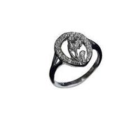Fancy Sterling Silver And CZ Rings