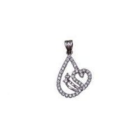 Stylish Sterling Silver CZ Pendants