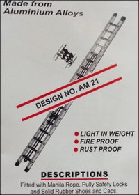 Aluminium Wall Extension Ladder (Design No. AM 21)