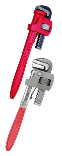 Full and Half Painted Stillson Pipe Wrench