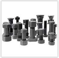 Track Shoe Bolts With Hex and Square Nuts