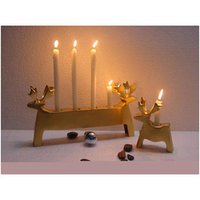 Aluminum Reindeer Candle Holder