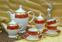 Gold Fine China Tea Set