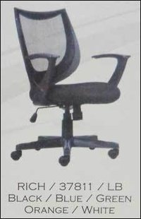 Black Mesh Revolving Office Chair