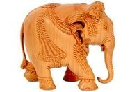 Wooden Elephant Idol