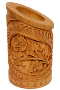 Wooden Hand Crafted Pen Stand
