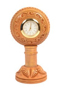 Wooden Pedestal Clock