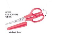 Kids Scissors With Safety Cover - 135MM (GE-201)