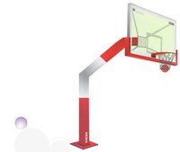 Wooden Basket Ball Pole