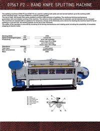 Leather Splitting Machine For Wetblue