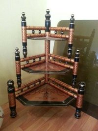 Handicraft Wooden Corner Shelf