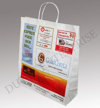 Four Color White Kraft Paper Bags