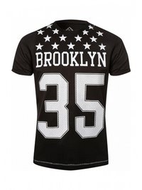 Mens Round Neck Graphic Designs T-Shirt