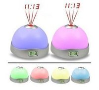 Round LCD Projection Clock With Alarm