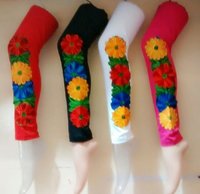 Side Patch Flower Leggings