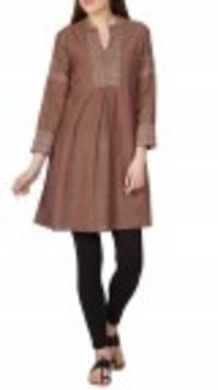 Brown Flared Kurti