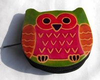 Embossed Leather Coin Purse