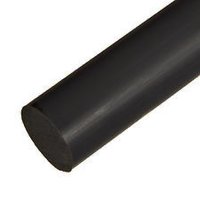 Black Delrin Round Rod