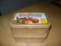 Fresh and Lock Bread Plastic Box Set Of 2