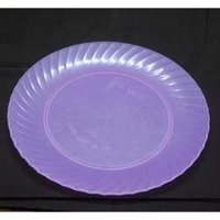 Round Shape Colored Plastic Plates