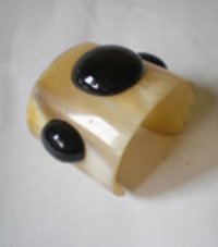 Finest Resin Black Stone Cuff