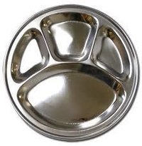 4 Compartment Stainless Steel Plates