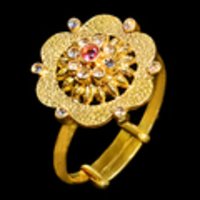 Stylish Look Ladies Gold Rings