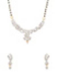 CZ Embellished Single String Mangalsutra Set