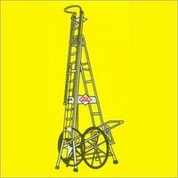 Telescopic Tower Ladder With Big Wheels