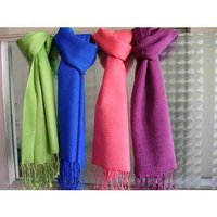 Silk Wool Plain Stoles