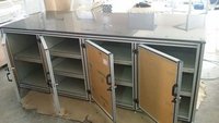 Granite Work Staitons With Storage Rack