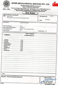 Chemical Composition Report For Sg Iron Casting Manufacturers
