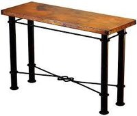 Copper Metal Console Tables