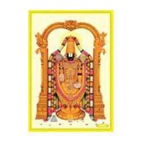 Shri Balaji Poster In Gold Foil 24k