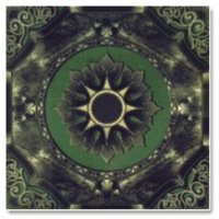 Black Glossy Print Series Floor Tiles