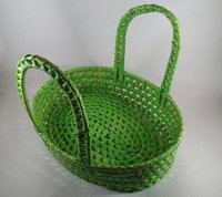 Palm Leaf Oval Basket Big