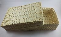 Palm Leaf Rectangle Box