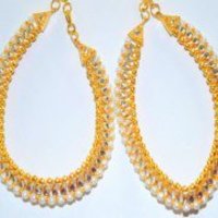 Anklets White Colour
